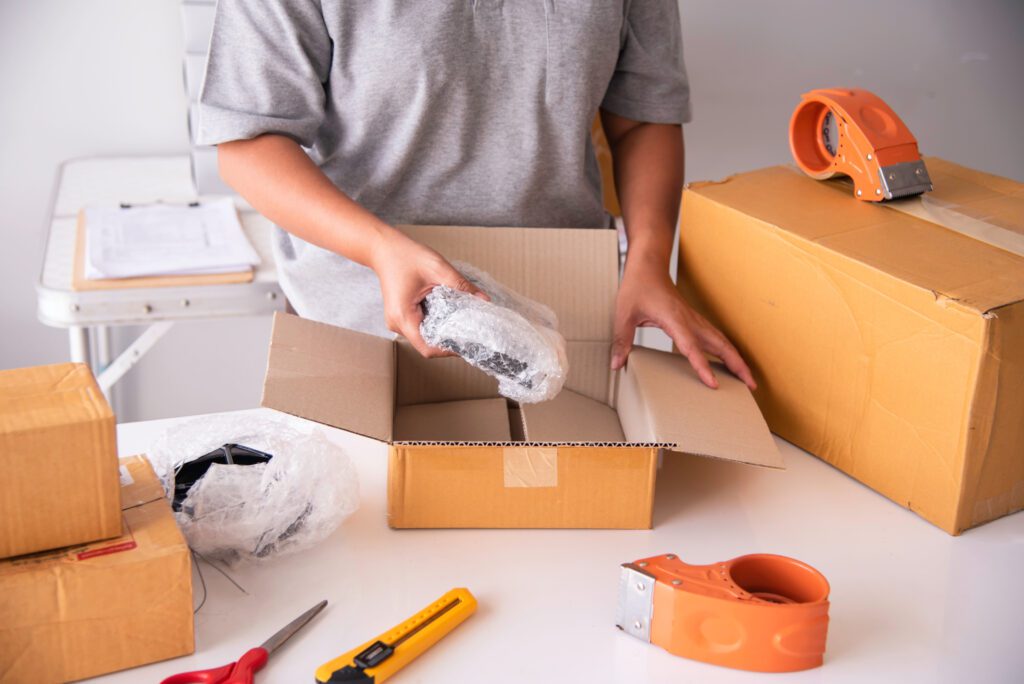 Packing items securely for storage